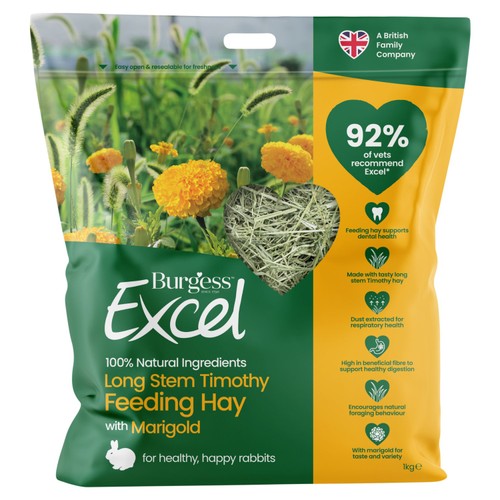Burgess Excel Long Stem Feeding Hay with Marigold