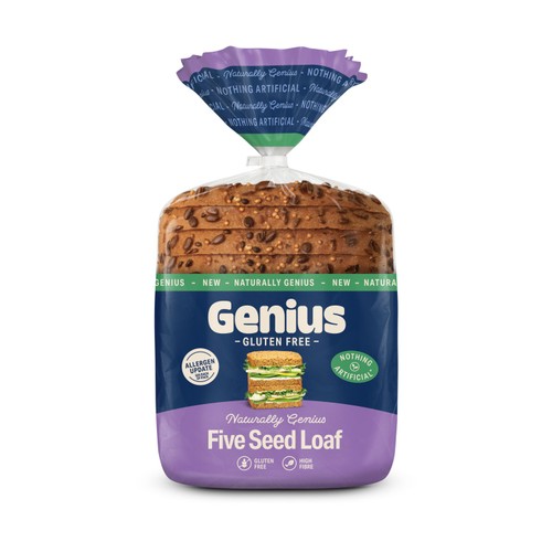 Genius -  Naturally Genius Gluten Free Five Seed Loaf