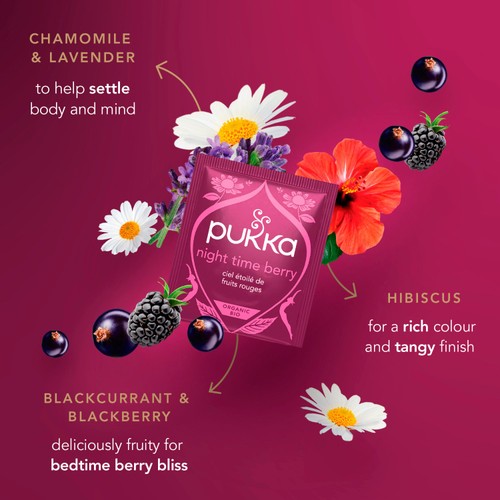 Pukka Organic Sleep Collection Herbal Tea with Chamomile & Berries thumbnail 3