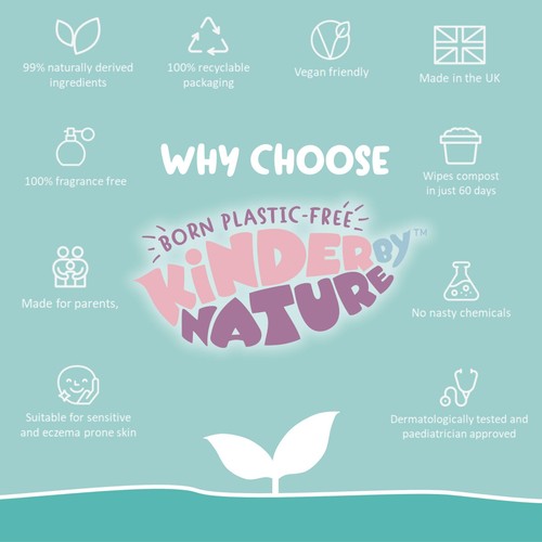 Kinder by Nature Plant-Based Wipes thumbnail 8
