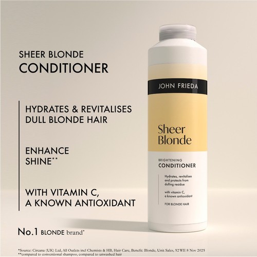 John Frieda Sheer Blonde Brightening Conditioner thumbnail 3