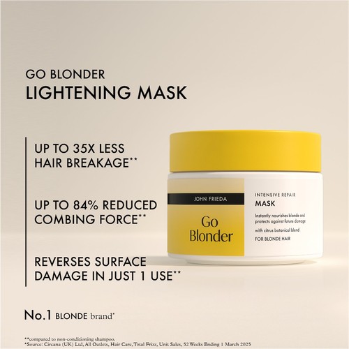 John Frieda Go Blonder Intensive Repair Mask thumbnail 3