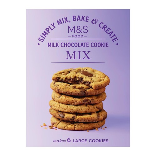M&S milk chocolate cookie mix