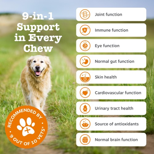 Zesty Paws Senior 9 in 1 Dog Chews Turkey Flavour thumbnail 3