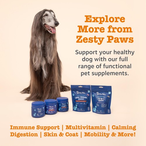 Zesty Paws Senior 9 in 1 Dog Chews Turkey Flavour thumbnail 9
