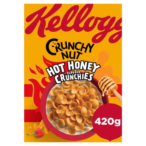 Kellogg's Crunchy Nut Hot Honey Breakfast Cereal