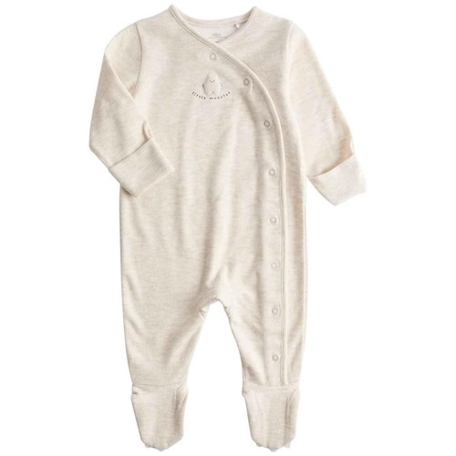 M&S Little Monster Sleepsuit, 3-6 Months, Cream thumbnail 2