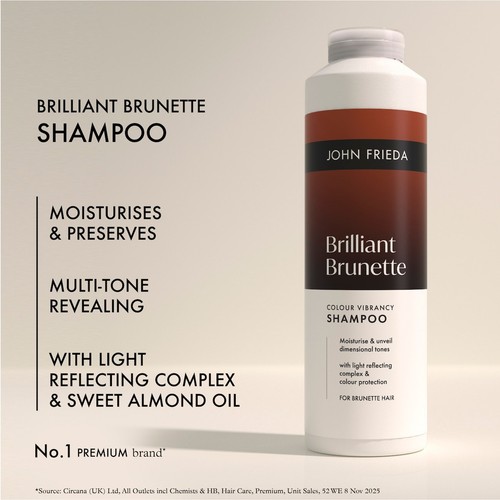 John Frieda Brilliant Brunette Colour Vibrancy Shampoo thumbnail 3