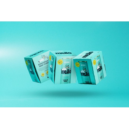 Mello Lime & Mint Alcohol Free 0.0% 4x330ml thumbnail 5