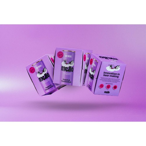Mello Peach & Passionfruit, Alcohol Free 0.0%, 4x330ml thumbnail 2