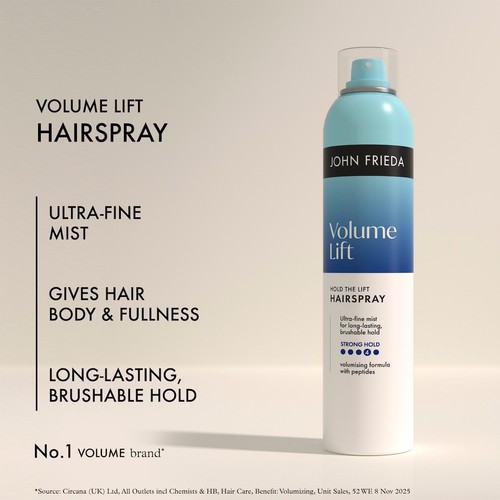 John Frieda Volume Lift Hold The Lift Hairspray thumbnail 3