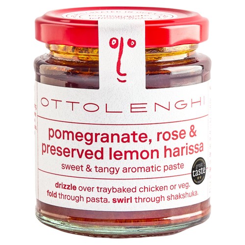 Ottolenghi Pomegranate, Rose and Preserved Lemon Harissa