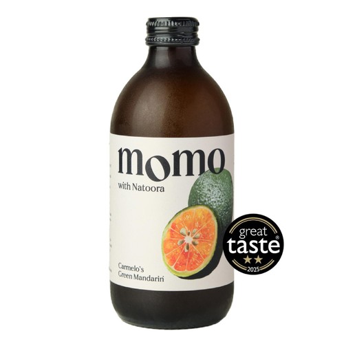 MOMO Kombucha with Natoora Carmelo's Green Mandarin