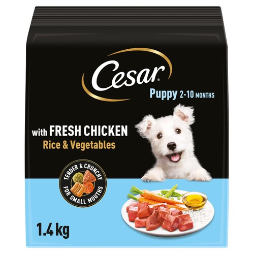 Cesar Complete Dry Puppy Food with Chicken, Rice and Vegetables 1.4kg