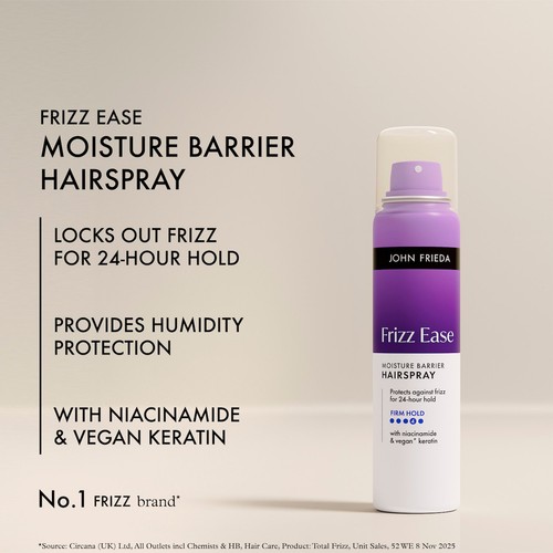 John Frieda Frizz Ease Moisture Barrier Hairspray  thumbnail 3