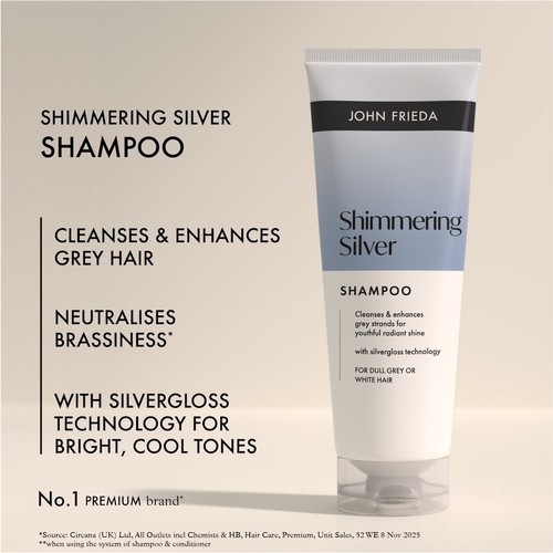 John Frieda Shimmering Silver Shampoo thumbnail 3
