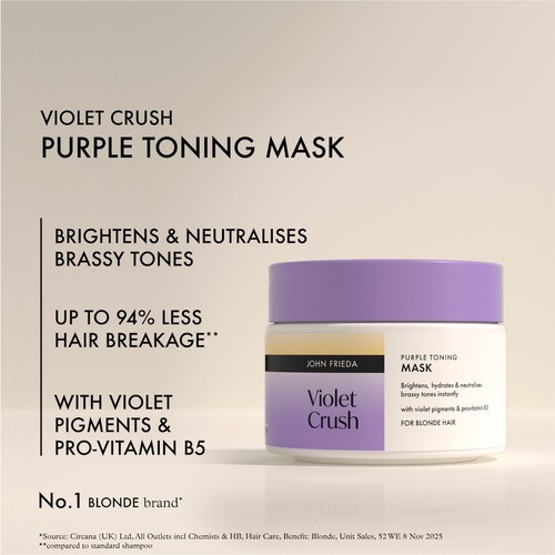 John Frieda Violet Crush Purple Toning Mask thumbnail 3