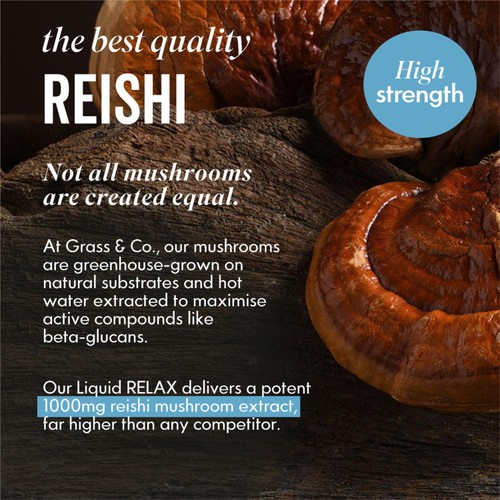 Grass & Co. Liquid RELAX Reishi Nootropic Drink thumbnail 4