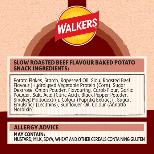 Walkers Oven Baked Slow Roasted Beef thumbnail 3