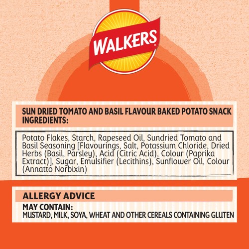 Walkers Oven Baked Sun Dried Tomato & Basil thumbnail 3