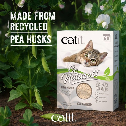 Catit Go Natural Pea Husk Litter Unscented thumbnail 3