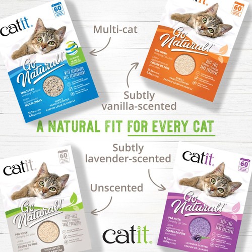 Catit Go Natural Pea Husk Litter Unscented thumbnail 8
