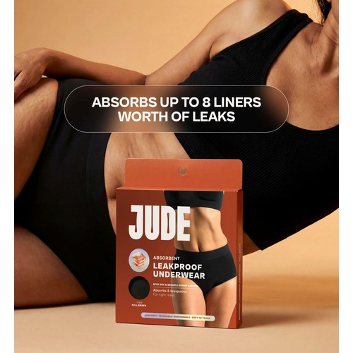 Jude Washable Absorbent High Waist Pants Black X Large thumbnail 4