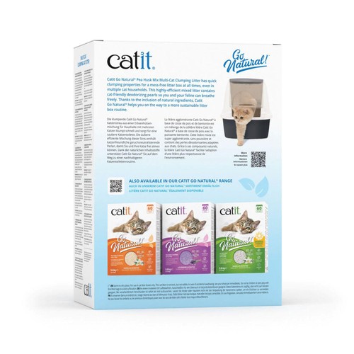 Catit Go Natural Pea Husk Mix Multi-Cat Litter Vanilla thumbnail 2