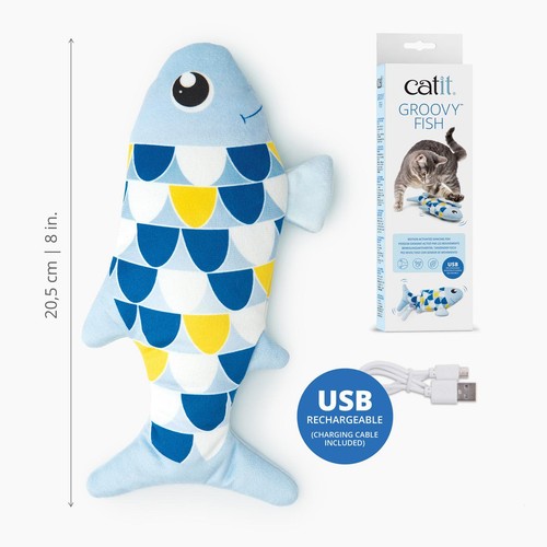 Catit Groovy Mini Fish Blue thumbnail 5