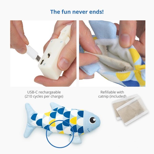 Catit Groovy Mini Fish Blue thumbnail 6