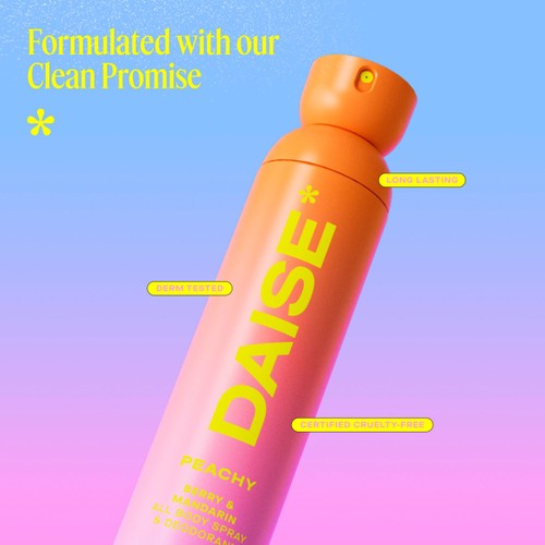 DAISE Peachy All Body Spray & Deodorant in Berry & Mandarin thumbnail 4