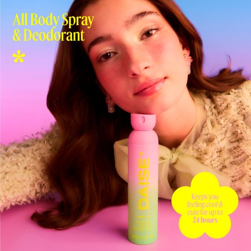 DAISE Hello All Body Spray & Deodorant in Raspberry & Mint  thumbnail 3