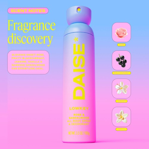DAISE Lowkey All Body Spray & Deodorant in Rose & Sandalwood thumbnail 6