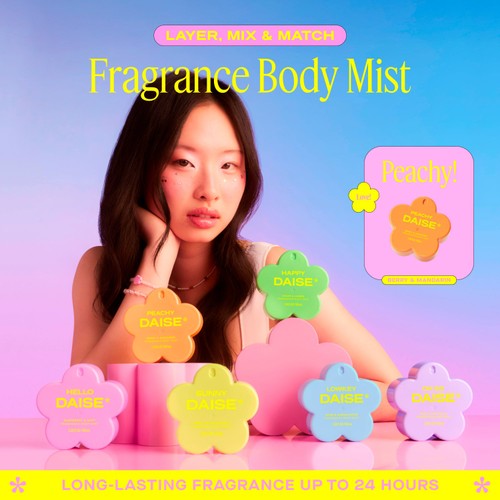 DAISE Peachy Fragrance Body Mist in Berry & Mandarin thumbnail 5
