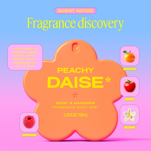 DAISE Peachy Fragrance Body Mist in Berry & Mandarin thumbnail 6
