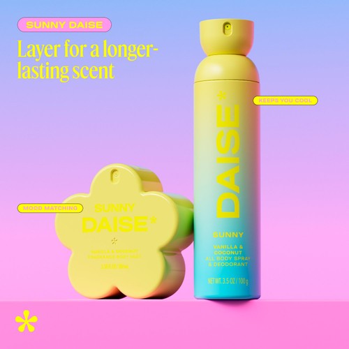 DAISE Sunny Fragrance Body Mist in Vanilla & Coconut thumbnail 8