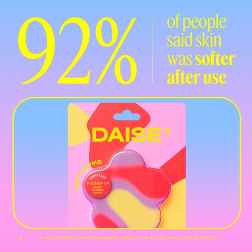 DAISE Fizzed Up Bath Bomb in Berry Sherbet thumbnail 6