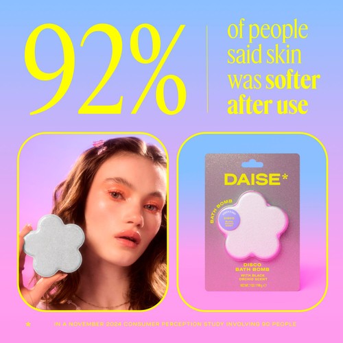 DAISE Disco Bath Bomb in Black Orchid thumbnail 8