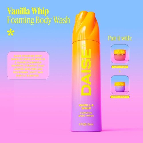 DAISE Foaming Body Wash in Vanilla Whip, Ultra Hydrating for Skin thumbnail 6