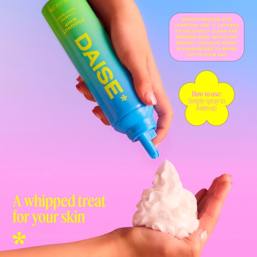 DAISE Foaming Body Wash in Coconut Whip, Ultra Hydrating for Skin thumbnail 3