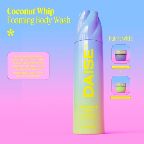 DAISE Foaming Body Wash in Coconut Whip, Ultra Hydrating for Skin thumbnail 6