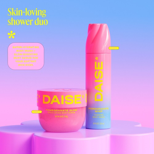DAISE Foaming Body Wash in Pomegranate Whip, Ultra Hydrating for Skin thumbnail 8