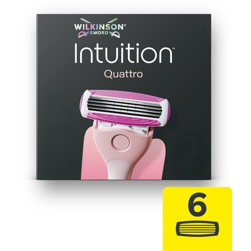 Wilkinson Sword Intuition Quattro Women's Razor Blade Refills