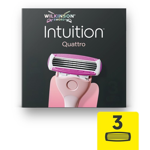 Wilkinson Sword Intuition Quattro Women's Razor Blade Refills