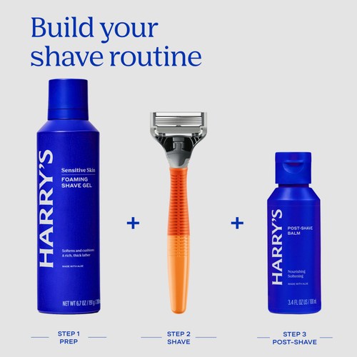 Harry's Razor and 10 Blades Indigo Set thumbnail 3
