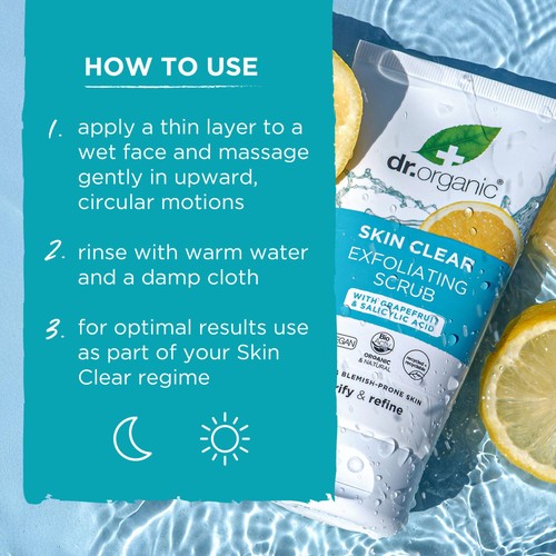 Dr Organic Skin Clear Exfoliating Scrub thumbnail 4