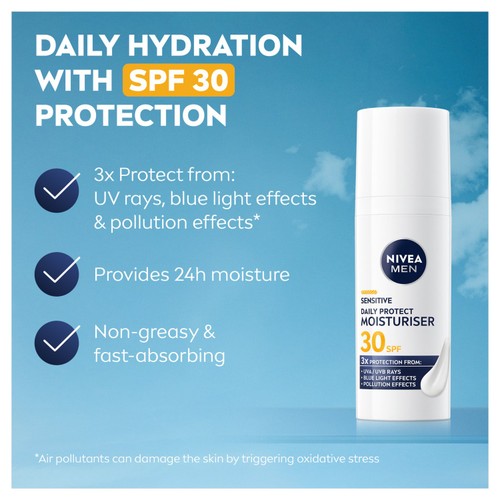NIVEA MEN Sensitive Daily Protect Moisturiser SPF 30 thumbnail 5