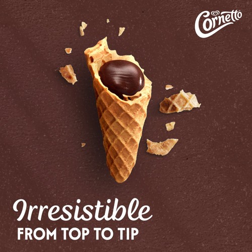 Cornetto MAX Hazelnut & Chocolate Ice Cream Cones thumbnail 2