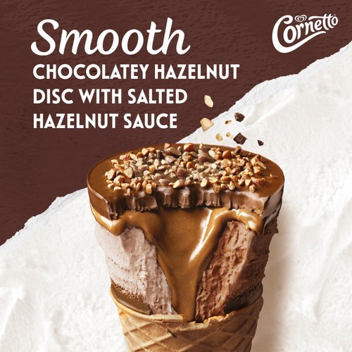 Cornetto MAX Hazelnut & Chocolate Ice Cream Cones thumbnail 5
