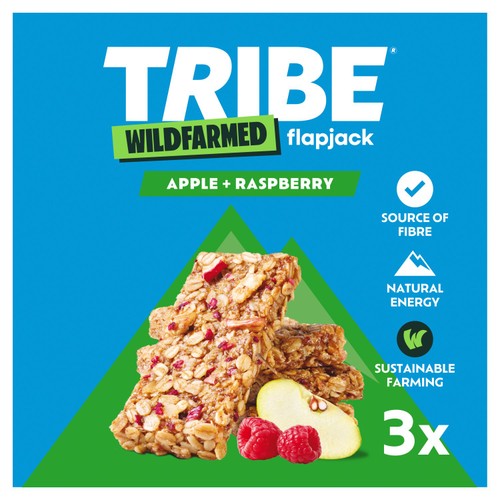TRIBE Wildfarmed Apple and Raspberry Flapjack